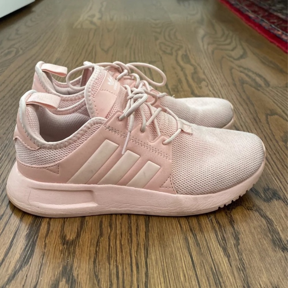 Pink adidas shoes